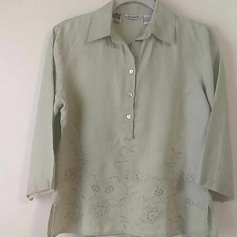 Richard Malcolm 100% Irish Linen Blouse